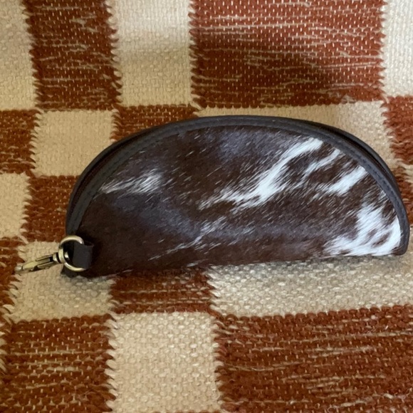 Myra Cowhide and Leather Sunglass Case.  NWOT. - Picture 2 of 3